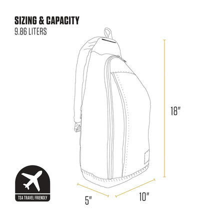 Carhartt Durable Sling Bag, Crossbody Backpack with Side Release Buckle, Tablet Sleeve and Adjustable Strap, Port, 10L