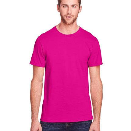 Fruit of the Loom Camiseta icónica unisex M rosa cibernético