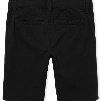 The Children's Place Short chino pour fille, Noir, lot de 2, 16