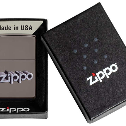 Zippo 3D Logo Ice Lighter, Black