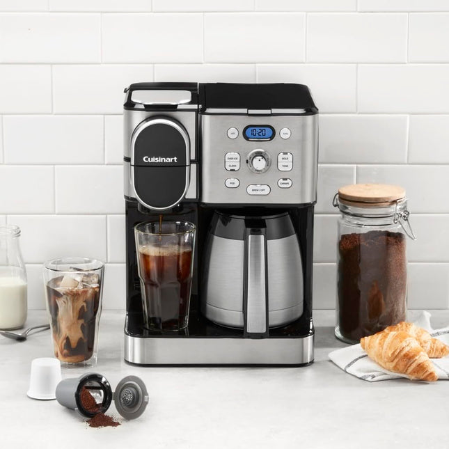 Cuisinart Coffee Center® Cafetera térmica de 10 tazas y cafetera de una sola porción