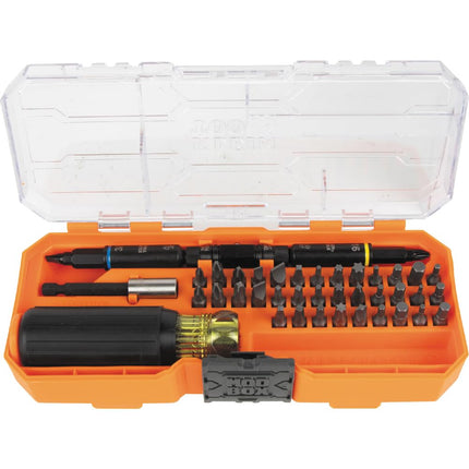 Klein Tools 32501HD KNECT 46-Piece Impact-Rated Multi-Bit Screwdriver and Nut Driver Set With MODbox Case, 39 Bits, 4 Nut Drivers, Holder, Handle