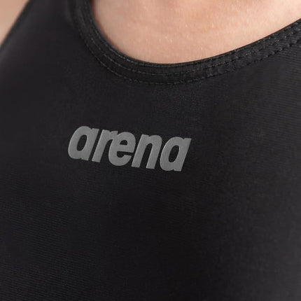 ARENA Powerskin ST Next One Piece Women's Swimsuit, FINA Approved Tech Suit, Women's Recycled Fabric Swimsuit, Women's Lined One Piece Swimsuit with Reinforced Shoulder Straps Black