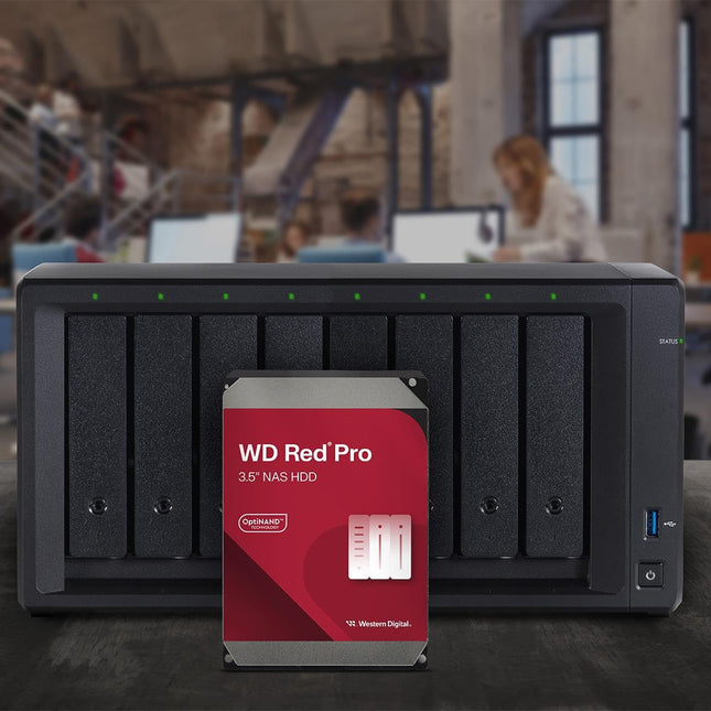 Disco duro interno WD Red Pro 24TB NAS de 3,5" - 7200 RPM, SATA 6 Gb/s, CMR, 512MB de caché