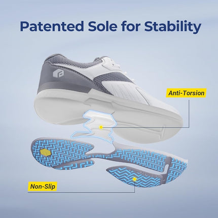 FitVille Men's Wide Tennis Shoes Comfortable Pickleball Shoes with Arch Support for Plantar Fasciitis Wide Feet