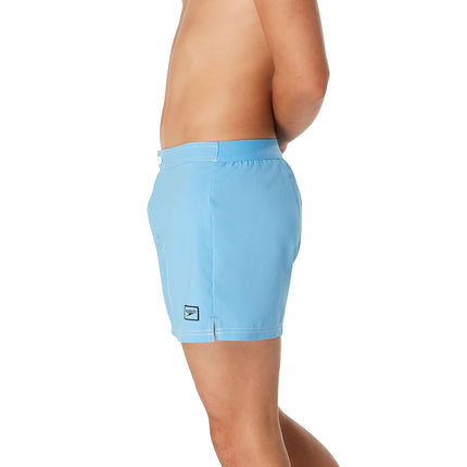 Speedo Men's Swim Trunk Short Length Beachsider Solid, Azure Blue, Small
