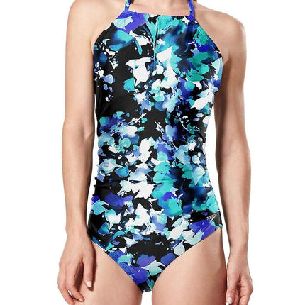 Speedo Women's Floral Print One-Piece Swimsuit