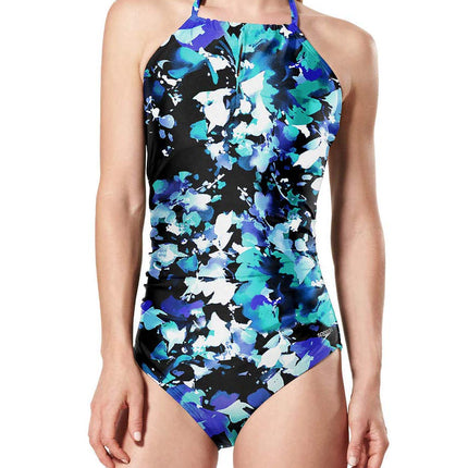 Speedo Women's Floral Print One-Piece Swimsuit