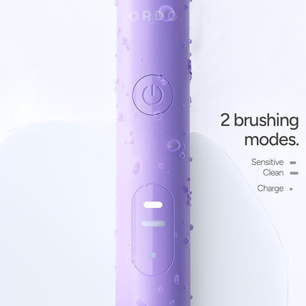 Ordo Sonic Lite | Sonic Toothbrush with 35,000 Pulses/Min | Electric Toothbrush for Adults | Dual Modes | 5+ Weeks Battery | Smart Timer | Waterproof | USB-C Lavender