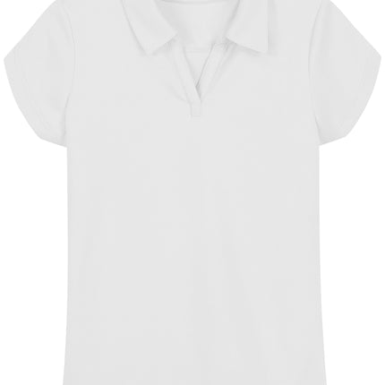 Nautica Big Girls Short Sleeve Performance Polo, W