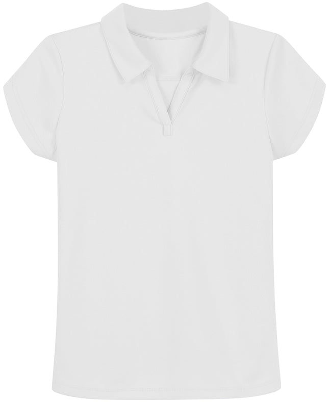 Nautica Big Girls Short Sleeve Performance Polo, W