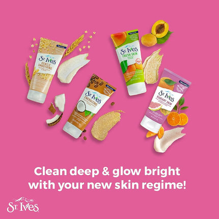 ST IVES 170g RADIANT SKIN SCRUB PINK LEMON AND MANDARIN