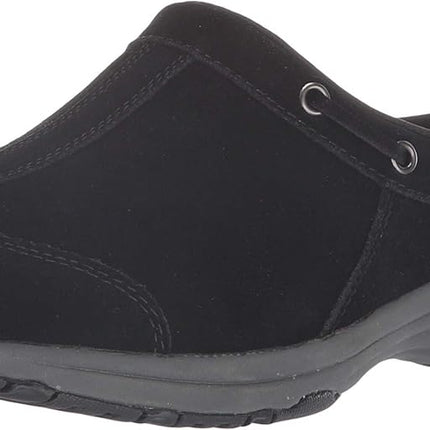Easy Spirit Travelport Women's Slip On, 6.5 C/D US, Black-Suede