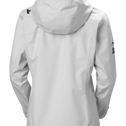 Helly Hansen Women's W Crew Hooded Jacket 2.0, Grey Fog, L