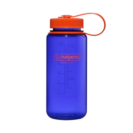 Nalgene Water Bottle - Lightweight Sustain Tritan BPA-Free Shatterproof Bottle for Backpacking, Hiking, Gym, 16 OZ, Wide Mouth, Periwinkle