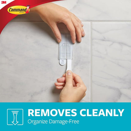 Command Wall and Cabinet Organizer with Water Resistant Command Strips, Organize Your Bathroom, Easy to Open Packaging