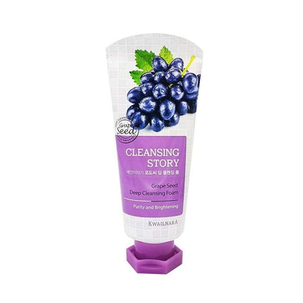 **Nuevo** Limpiador Facial de Espuma Profunda Natural Cleansing Story - Semilla de Uva de Kwailnara