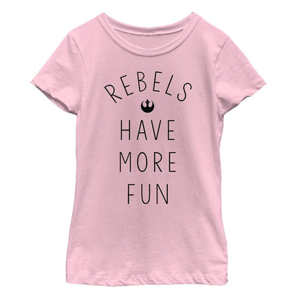 STAR WARS Girls T-Shirt, Pink // Rebels Have More 