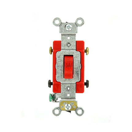 Leviton 1222-2R 20 Amp, 120/277 Volt, Toggle Doubl