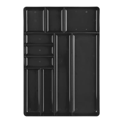 TEKTON Bandeja organizadora de 10 compartimentos (negra) | OTD11110 | Hecho en EE. UU.