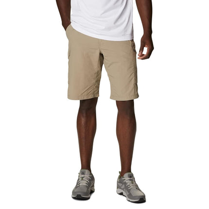 Columbia Men’s Hiking Cargo Shorts, SILVER RIDGE CARGO SHORT, Nylon, Tusk, Size: 36, AM4084