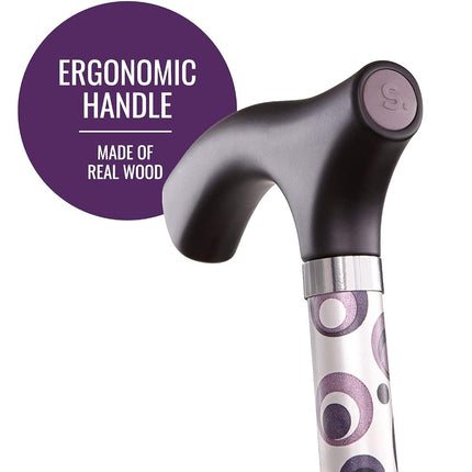 Switch Stick Adjustable Folding Walking Stick - Storm Design