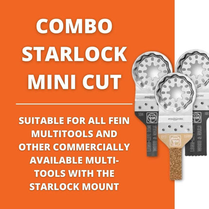 FEIN 35222967090 Starlock Mini Cut Combo Set 3piece