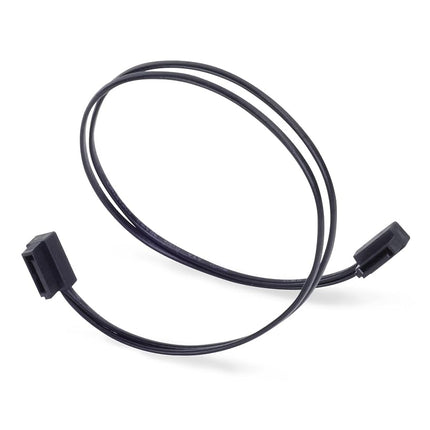SilverStone Technology CP11B-300 300mm (11.8 in.) Ultra Thin 6Gb/s Lateral 90-Degree SATA Cable with Custom Low-Profile Connectors, SST-CP11B-300