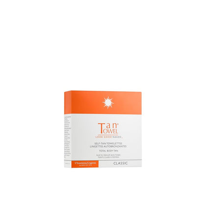 TanTowel Full Body Self-Tan Towelette Classic, Pack of 5