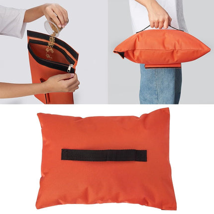 MOPHOEXII Sports Net Sandbags,All Sport Sandbags for Baseball Nets, Soccer Goals, Golf Nets, Football Nets, Hockey Nets,Weighted Anchor Bags-Orange 8 Pack
