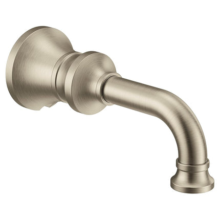 Bec de baignoire non-inverseur traditionnel Moen S5001BN Colinet avec raccord CC à emboîtement, nickel brossé