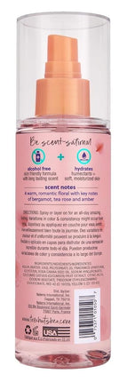Tree Hut Moroccan Rose Hair & Body Mist, Hydrating & Alcohol-Free Body Spray, Fragrance with Bergamot, Tea Rose & Amber Notes, Alcohol-Free Formula, Versatile Body Spray, 6 Fl Oz.