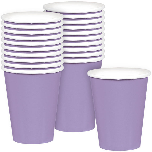 Amscan Vibrant Lavender Paper Cups (Pack of 20) - 