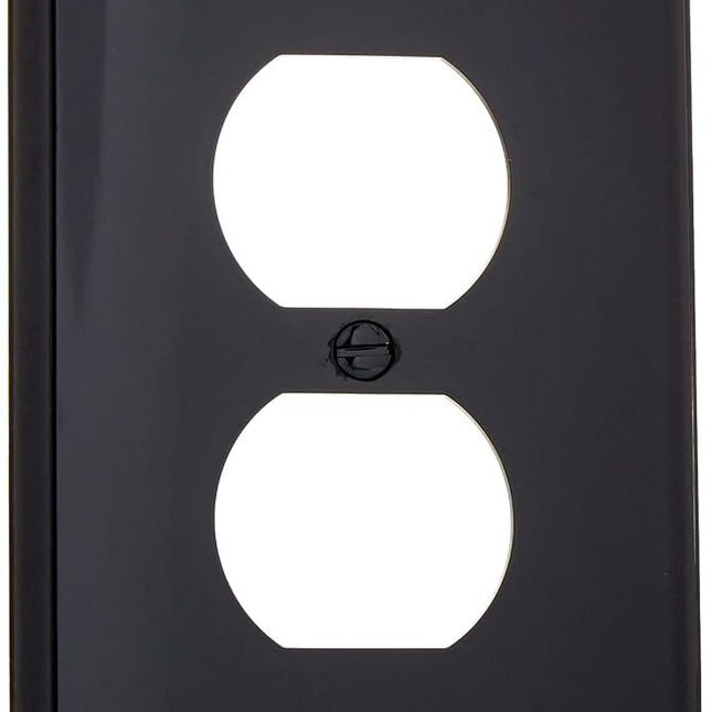 Leviton 1-Gang Duplex Receptacle Wallplate, Midway