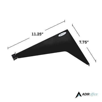 Adir Corp. Drop - Lift Wall Rack for Blueprints - Plans, Black (Without File Hanging Clamps)