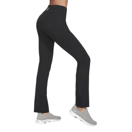Skechers Women's GO WALK Joy Pant, Black/White, 32