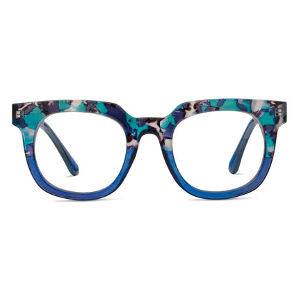 Peepers by PeeperSpecs Women's Showbiz Square Blue