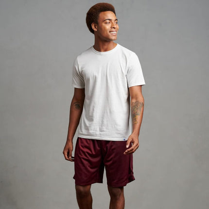 Russell Athletic Big Boys' Youth Mesh Short Maroon