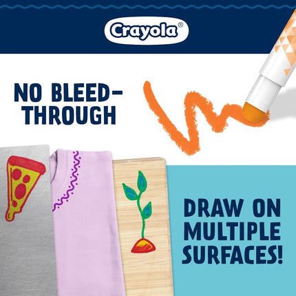 Crayola Acrylic Paint Doodle Sticks (12ct), Multi-Surface, Quick Dry, Less Mess Kids Paints, Ages 8+