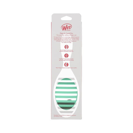 Wet Brush Speed Dry Hair Brush - Metallic Marble, Silver - Vented Design and Ultra Soft HeatFlex Bristles Are Blow Dry Safe With Ergonomic Handle Manages Tangle and Uncontrollable Hair - Pain-Free