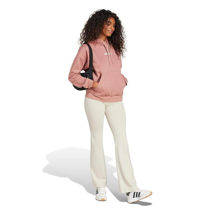 Adidas Womens Essentials Small Logo Flared Leggings, Wonder Alumina/White, XS