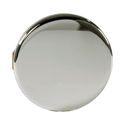 Westbrass 493144H-05 12" & 4" Bath Waste & Overflow Assembly with Tip-Toe Drain Plug and Illusionary Faceplate-SCH. 40 ABS Pipe, 1-Pack, Polished Nickel