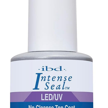 IBD LED/UV Intense Seal - Top Coat sin limpieza, 14 ml - HECHO EN EE. UU. - Sellador de alto brillo para gel y acrílico - sin limpieza posterior ni pulido - Curado UV/LED