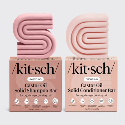 Kitsch Castor Oil Shampoo & Shea Butter Shampoo and Conditioner Set - 2pc