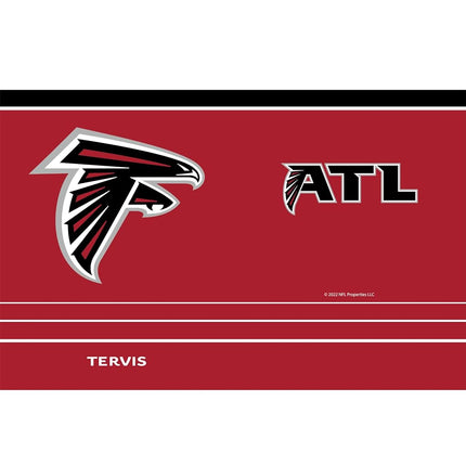 Tervis Traveler NFL Atlanta Falcons - MVP Triple Walled Insulated Tumbler Travel Cup Keeps Drinks Cold & Hot, 30oz, Stainless Steel