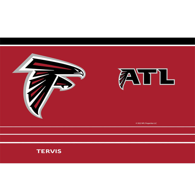 Tervis Traveler NFL Atlanta Falcons - Vaso térmico de triple pared MVP, mantiene las bebidas frías y calientes, 30 oz, acero inoxidable
