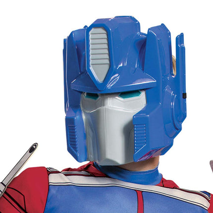 Déguisement officiel Optimus Prime pour enfants, costume Transformers avec masque Optimus Prime, costume robot pour garçons, tenue de déguisement pour la Journée/Semaine du Livre, anniversaire, petite taille