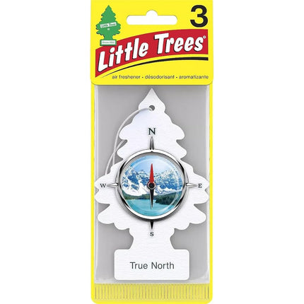 Little Trees Car Air Freshener | Hanging Paper Tree for Home or Car | True North | 3 Pack