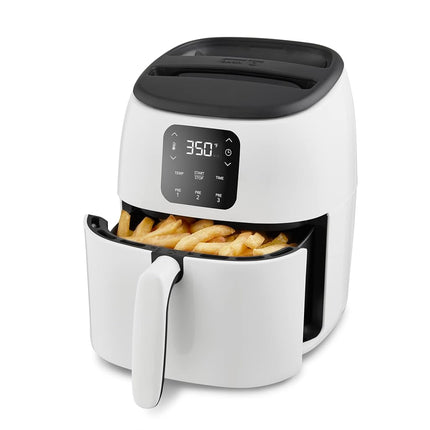 DASH Tasti-Crisp� Electric Air Fryer Oven, 2.6 Qt., White � Compact Air Fryer for Healthier Food in Minutes, Ideal for Small Spaces - Auto Shut Off, Digital, 1000-Watt