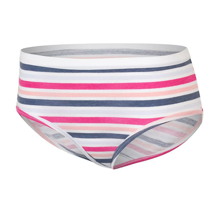 Hanes Culottes, Coton Extensible, pour Filles, Assorties, Paquet de 12, Rose, Bleu Sarcelle, Bleu Marine, Imprimés Floraux, Imprimé Rayé, 16